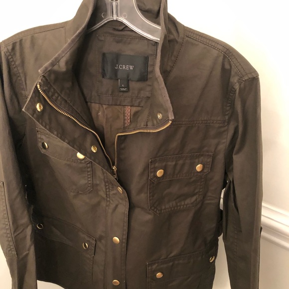 J. Crew Jackets & Blazers - J. Crew Olive Jacket Large